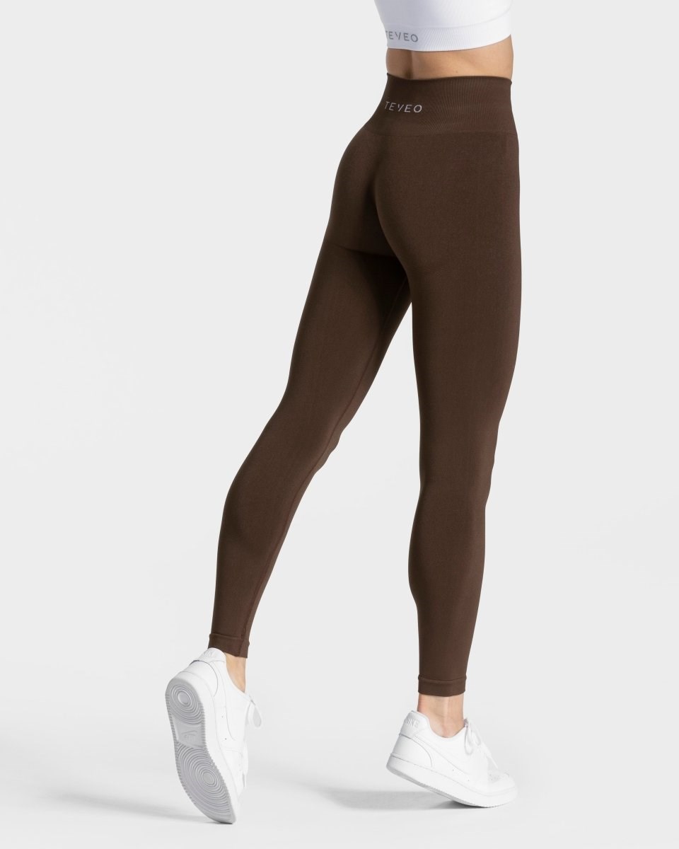 TEVEO Classy Leggings Marron Foncé | 30975PWYC