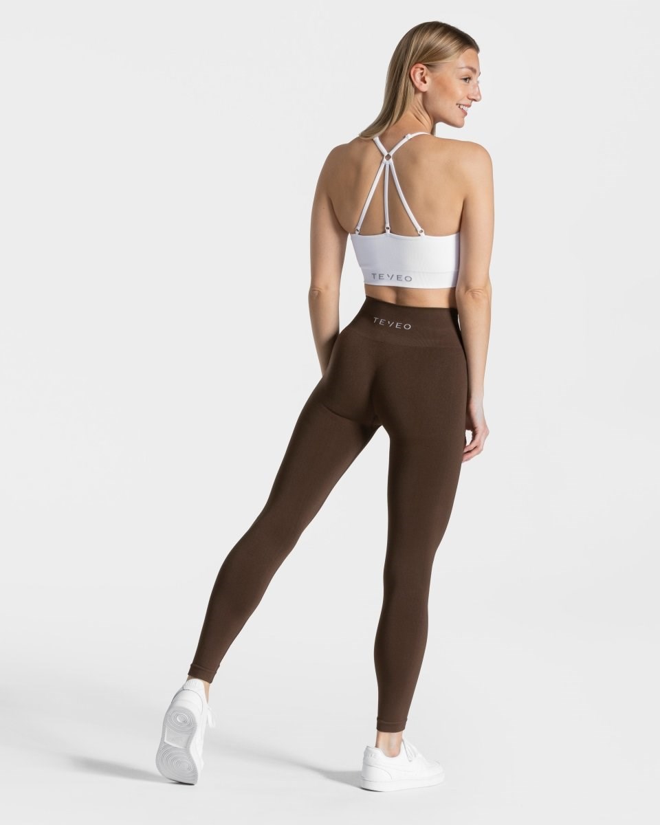 TEVEO Classy Leggings Marron Foncé | 30975PWYC