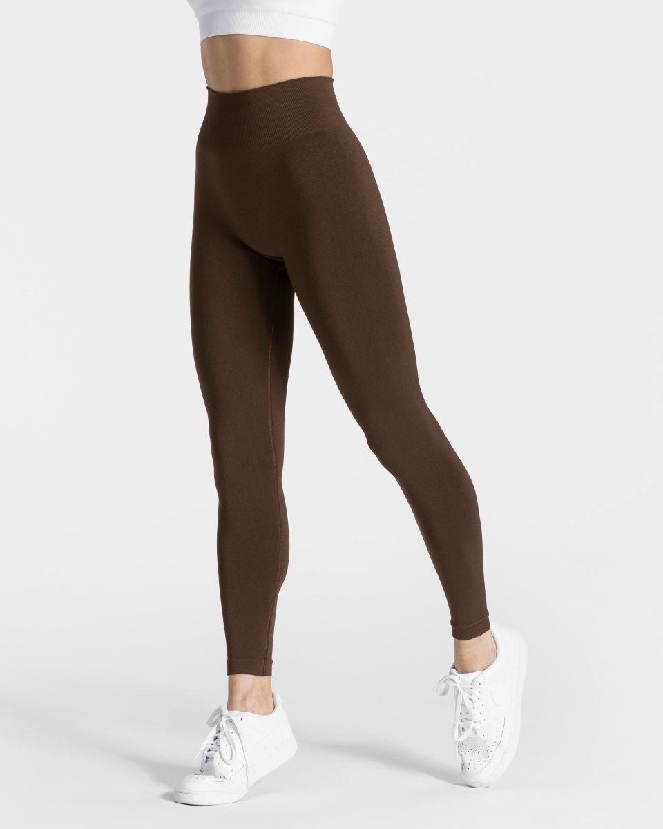 TEVEO Classy Leggings Marron Foncé | 30975PWYC