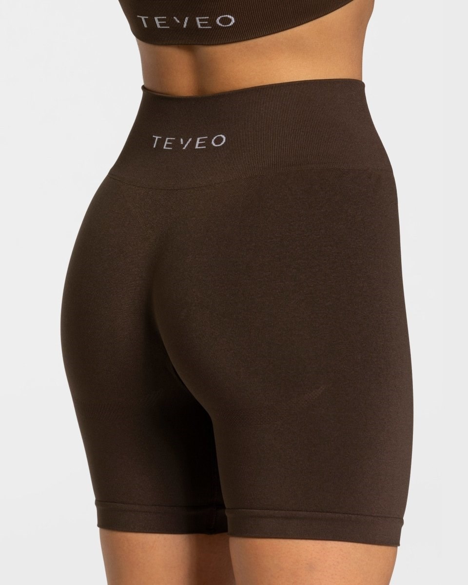 TEVEO Classy Shorts Marron Foncé | 10865IFTX