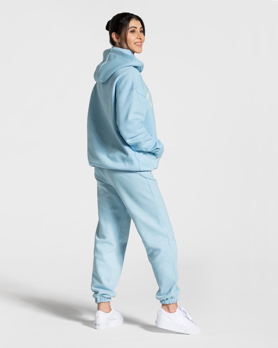 TEVEO College Oversized Hoodie Bleu | 29458XTEG