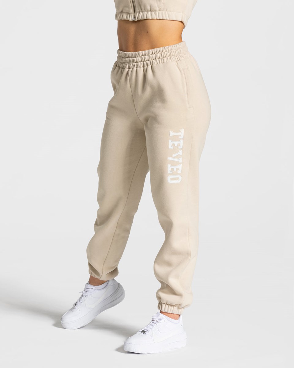 TEVEO College Oversized Jogger Beige | 63857NPTF