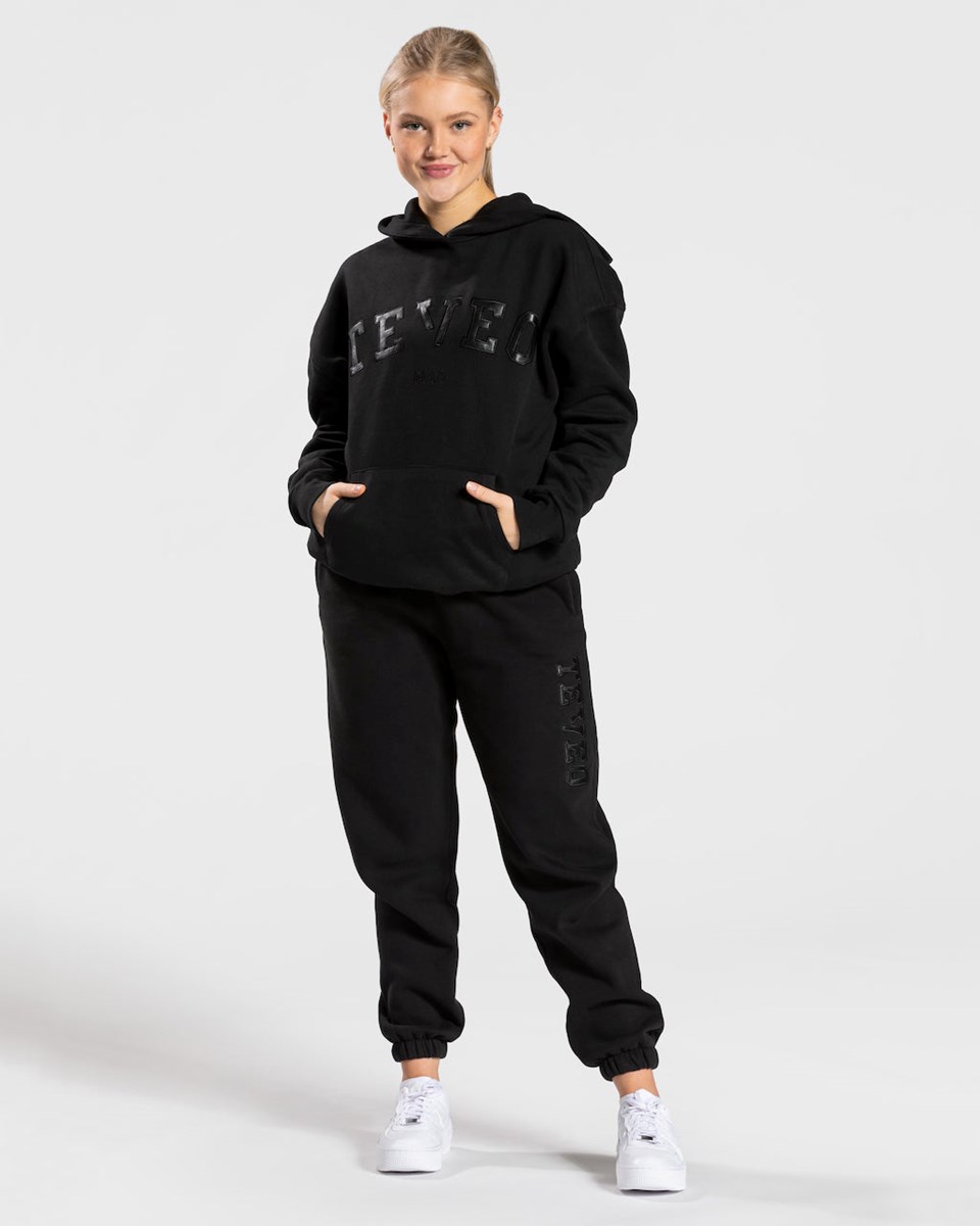 TEVEO College Oversized Jogger Noir | 46259BNFJ