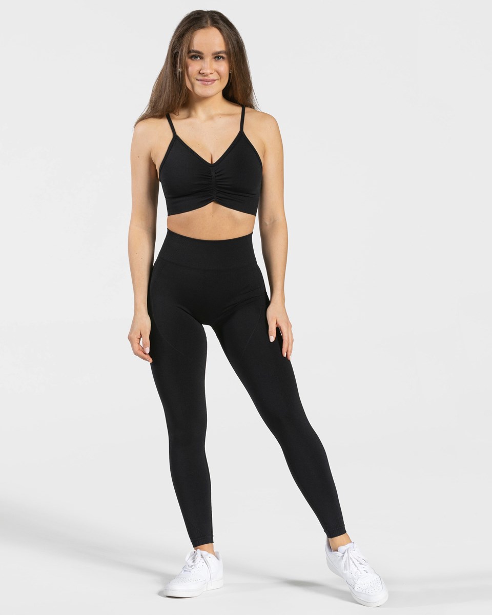 TEVEO Focus Scrunch Leggings Noir | 01652HSAJ