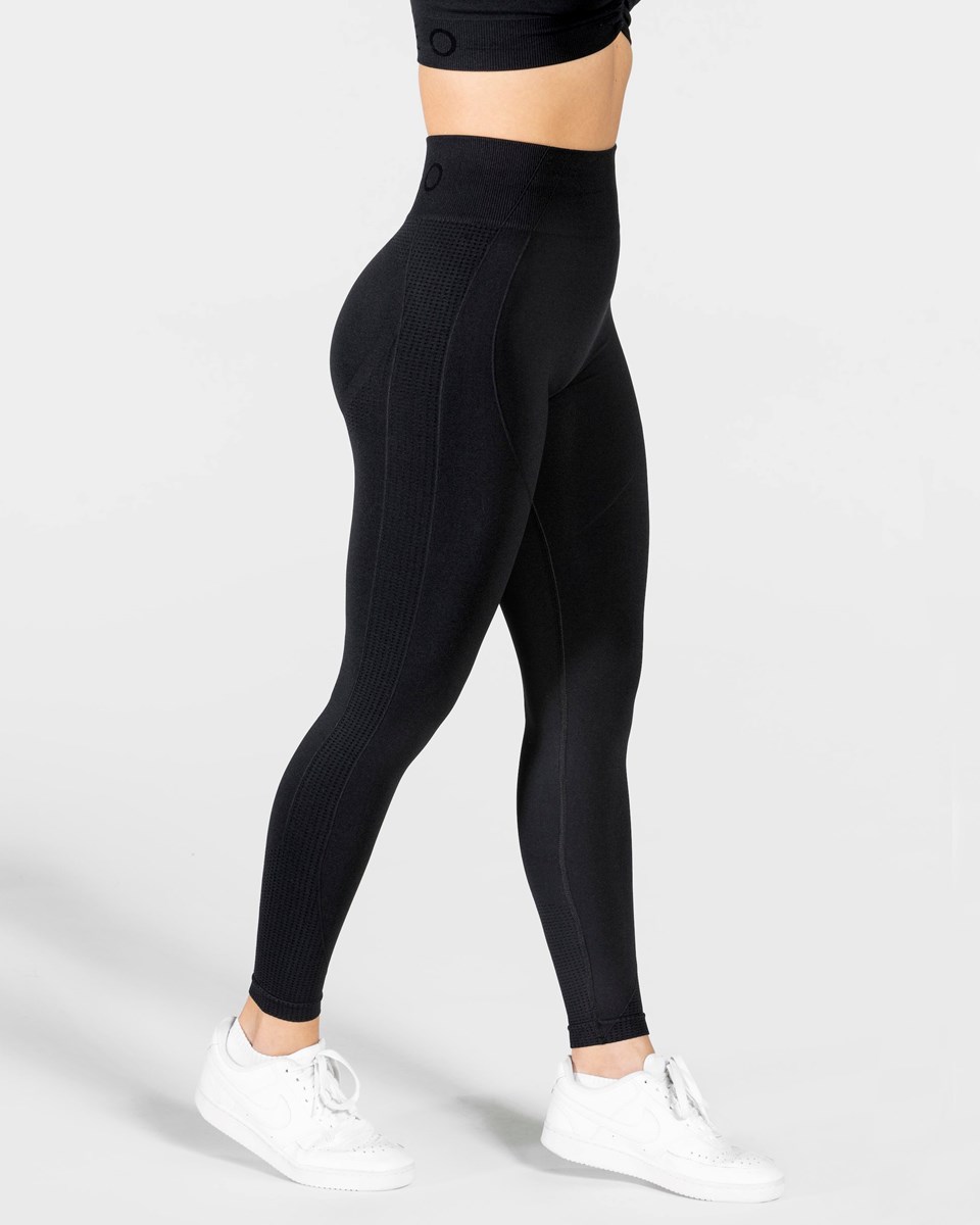 TEVEO Focus Scrunch Leggings Noir | 01652HSAJ