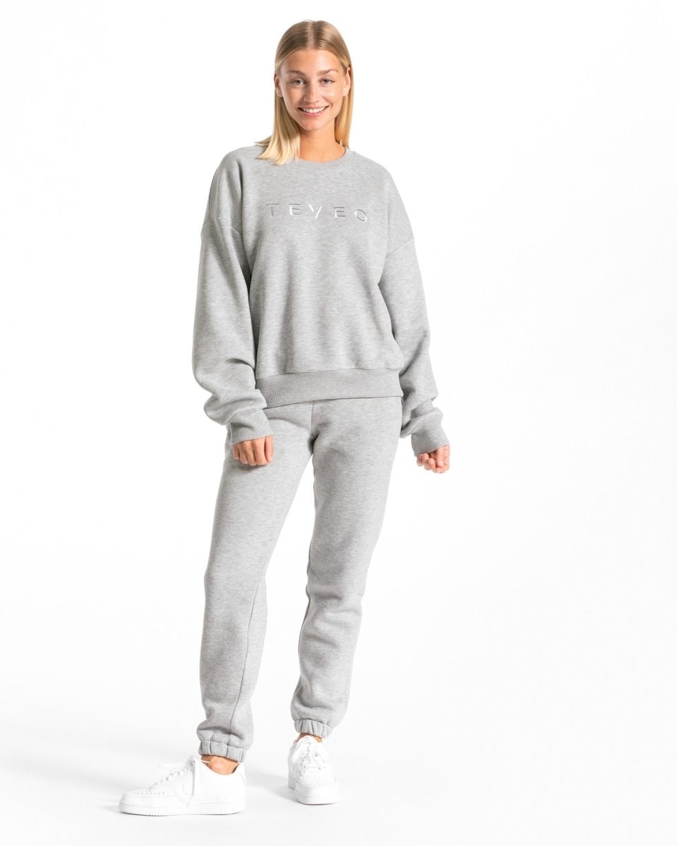 TEVEO Iconic Oversized Jogger Gray | 62491EDRP