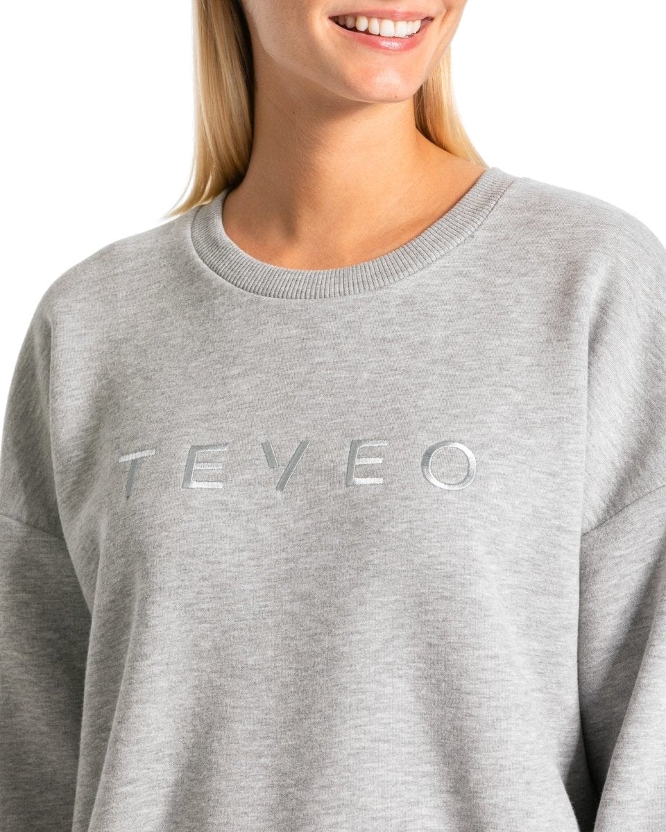 TEVEO Iconic Oversized Pull Gray | 08954SWAE