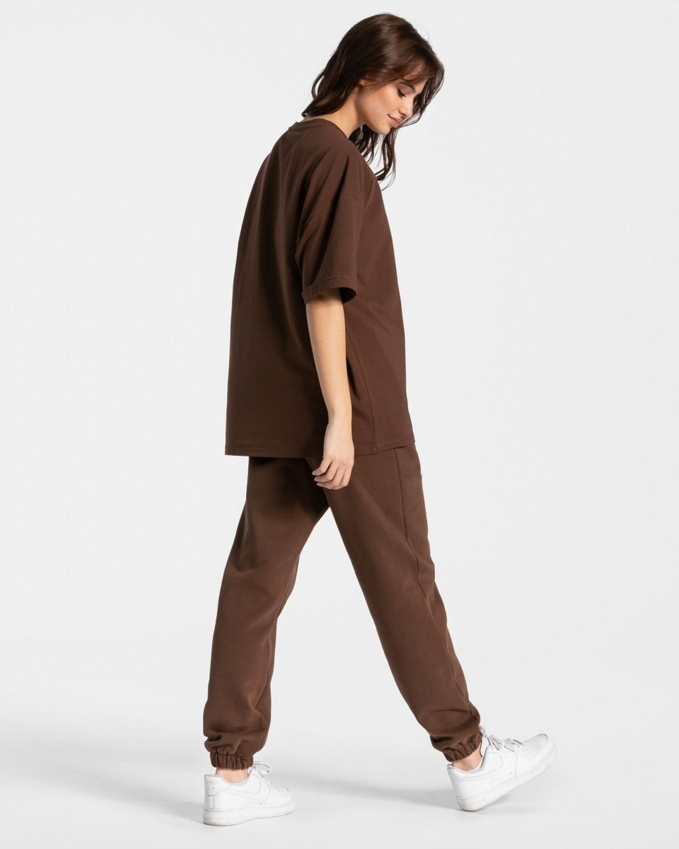 TEVEO Iconic Oversized T-Shirt Braun | 23051OVRU