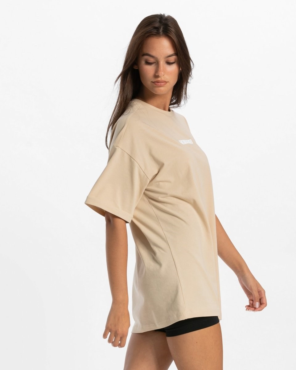 TEVEO Iconic Oversized T-Shirt Nude | 97412GIHE