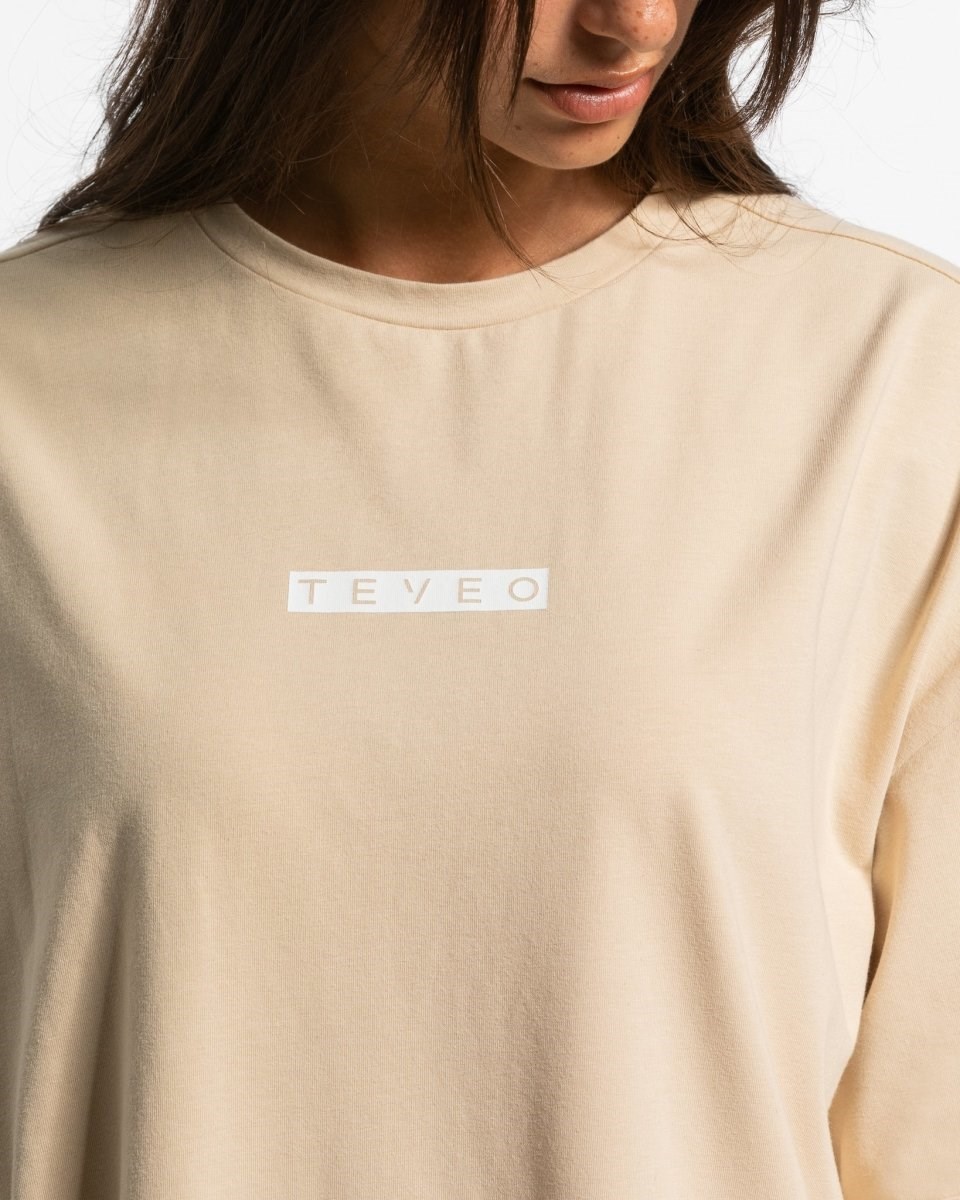 TEVEO Iconic Oversized T-Shirt Nude | 97412GIHE