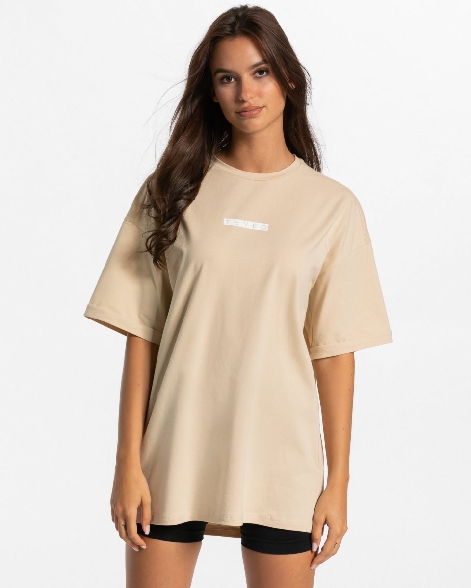 TEVEO Iconic Oversized T-Shirt Nude | 97412GIHE