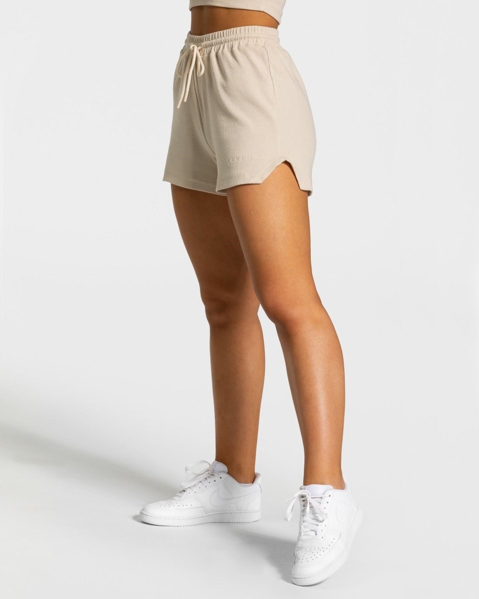 TEVEO Lounge Shorts Beige | 53794RTZY