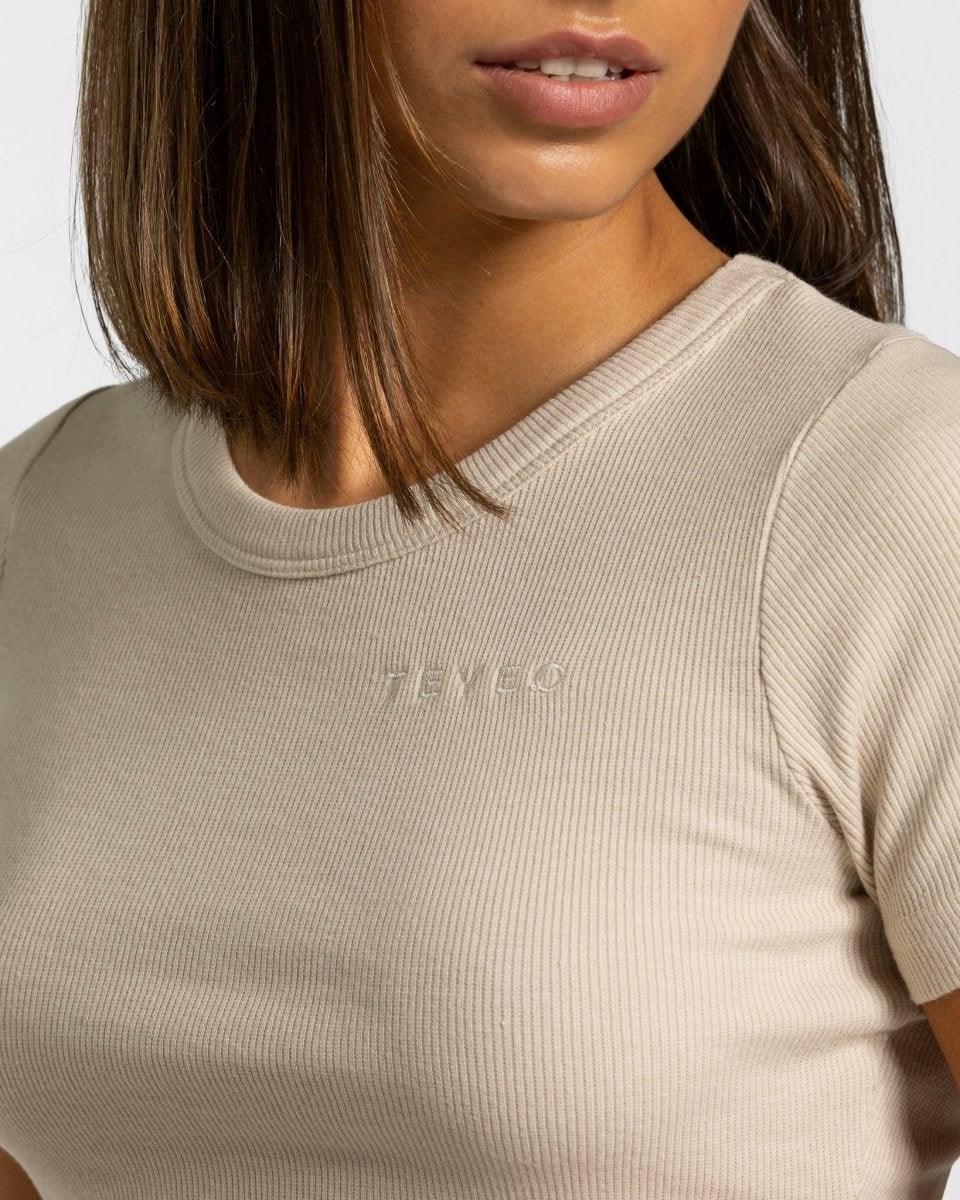 TEVEO Lounge T-Shirt Beige | 83564IGAR