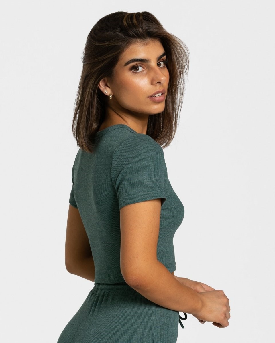 TEVEO Lounge T-Shirt Vert Foncé | 13245XQZN