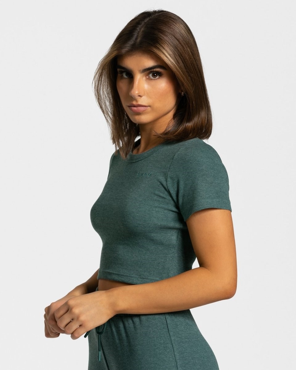 TEVEO Lounge T-Shirt Vert Foncé | 13245XQZN