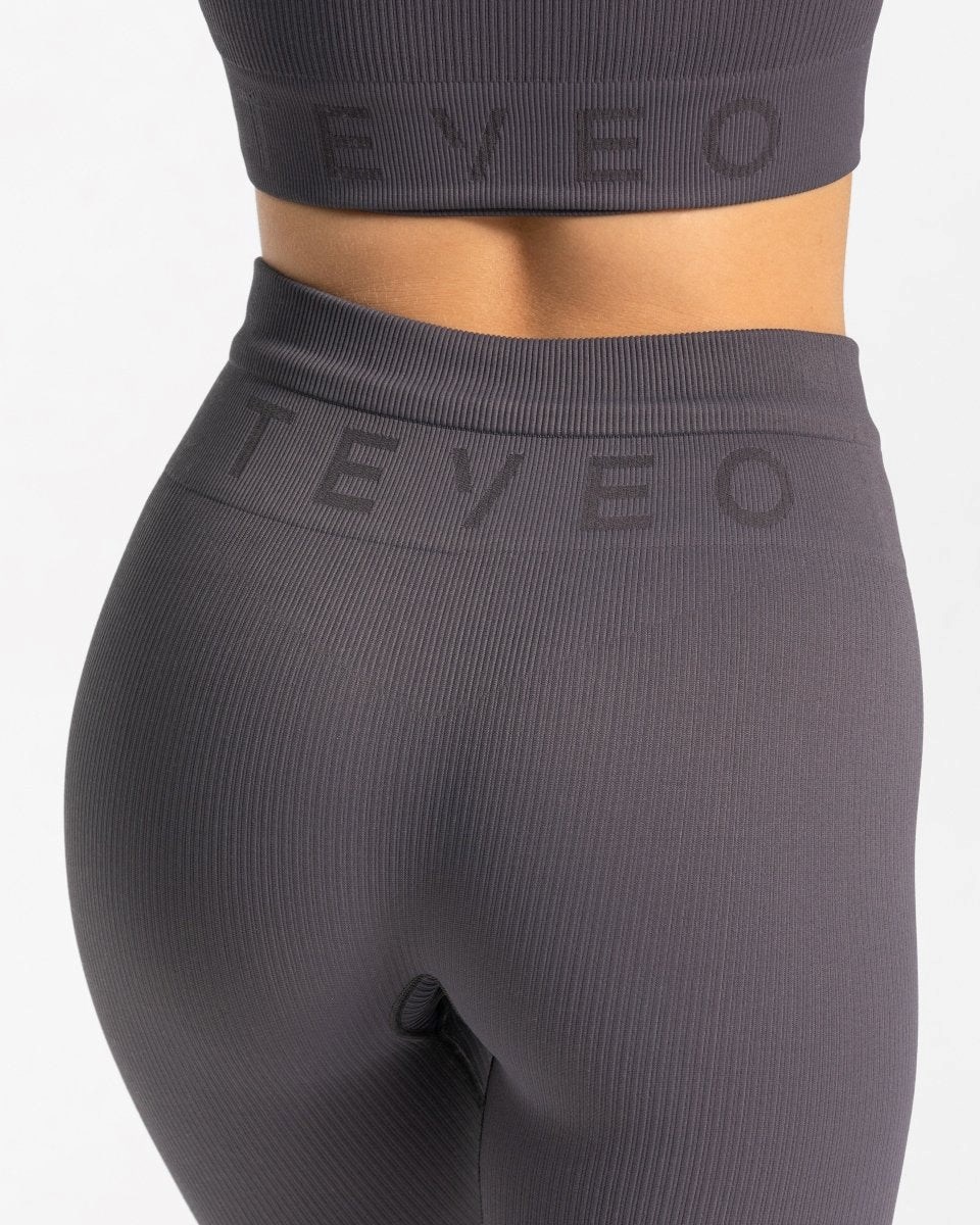 TEVEO Nervuré Leggings Gray | 10986QYBU