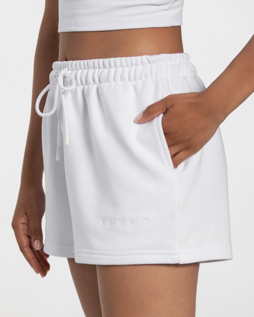 TEVEO Oversized Shorts Blanche | 37892WNZT