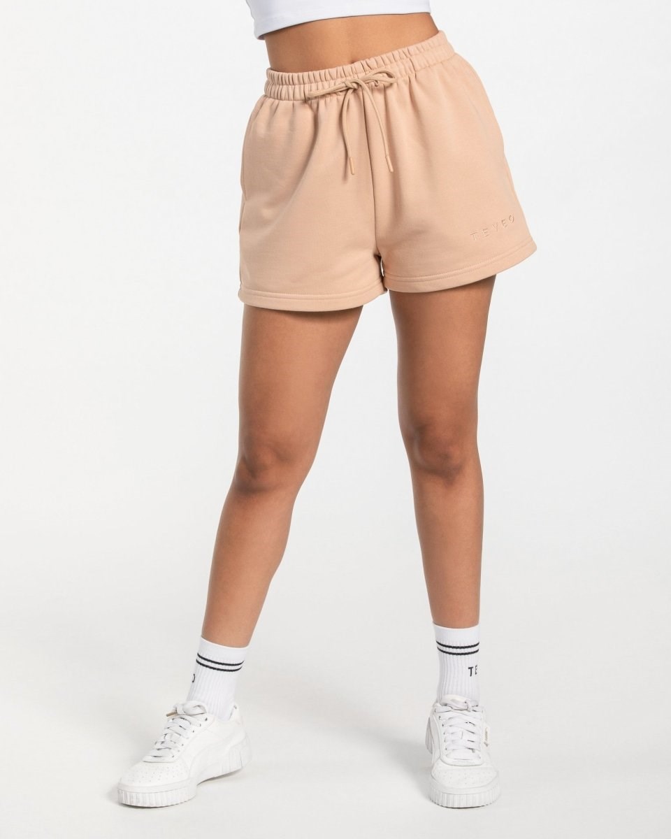 TEVEO Oversized Shorts Nude | 04875BUWY