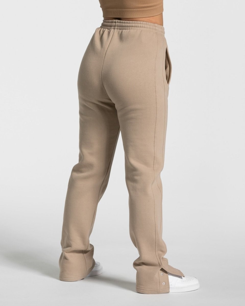 TEVEO Sassy Slit Jogger Beige | 45012TCFO