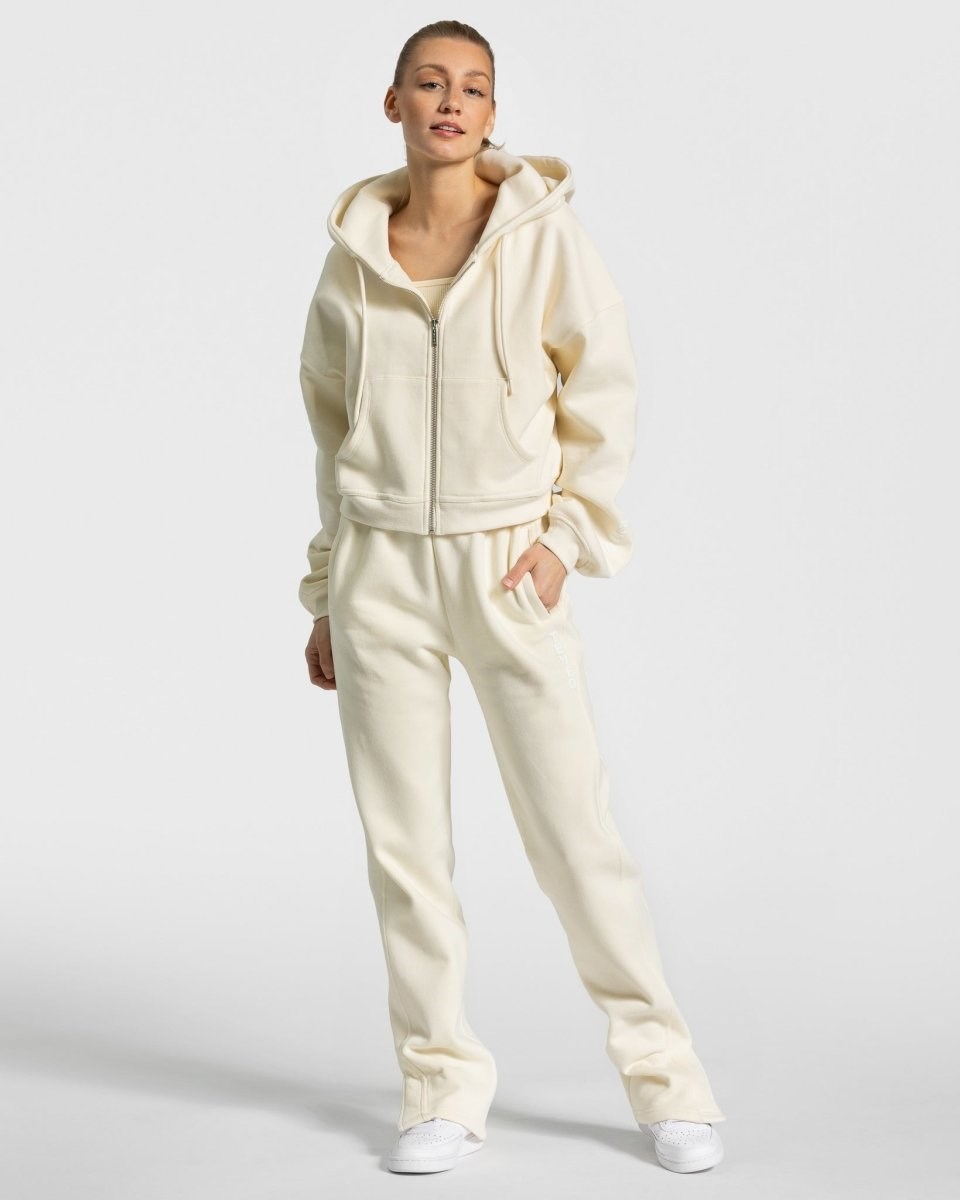 TEVEO Sassy Slit Jogger Ivory | 40725GFQZ