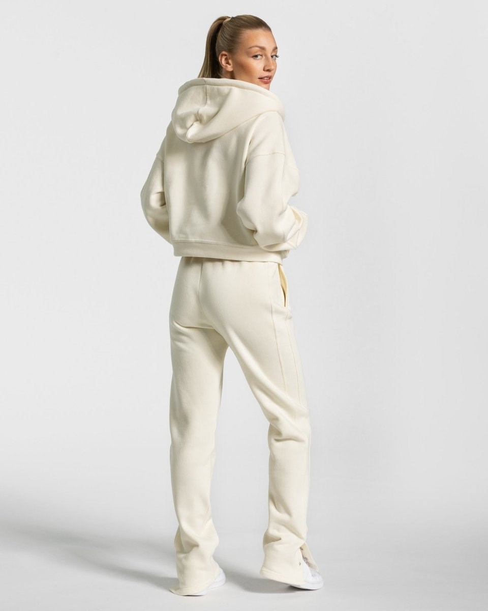 TEVEO Sassy Slit Jogger Ivory | 40725GFQZ