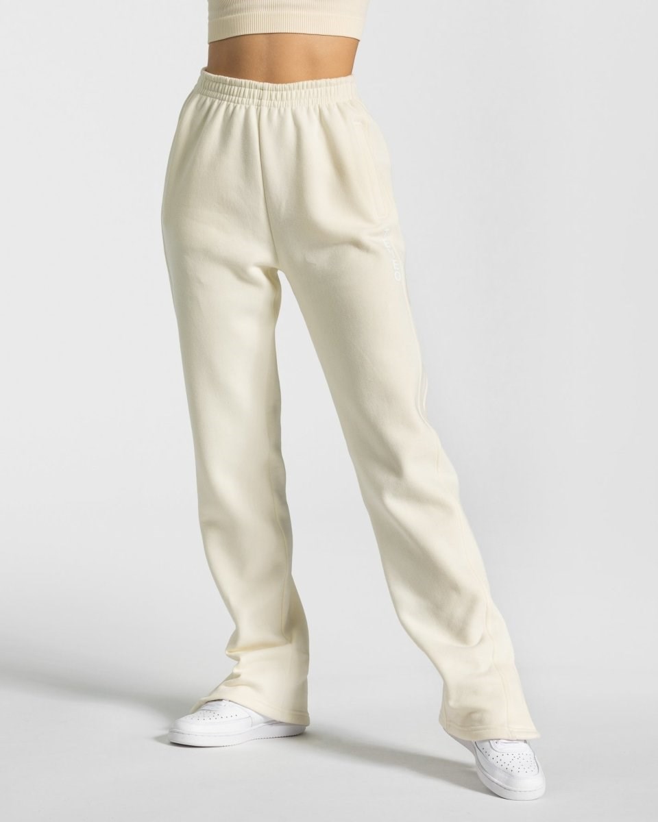 TEVEO Sassy Slit Jogger Ivory | 40725GFQZ