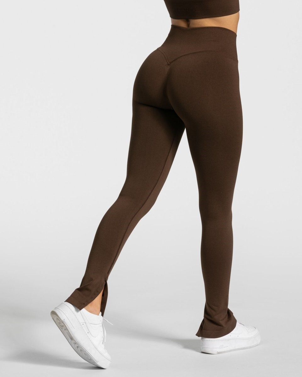 TEVEO Sassy Slit Leggings Braun | 16920XBLV