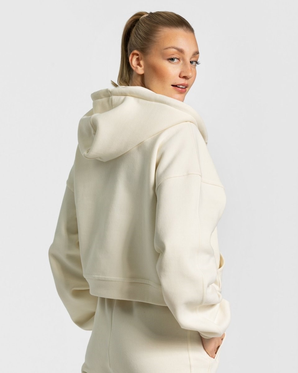 TEVEO Sassy Zip Hoodie Ivory | 94361ZAVE