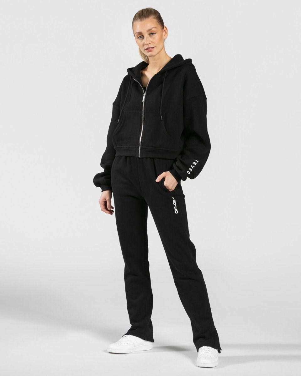 TEVEO Sassy Zip Hoodie Noir | 84651YSTC