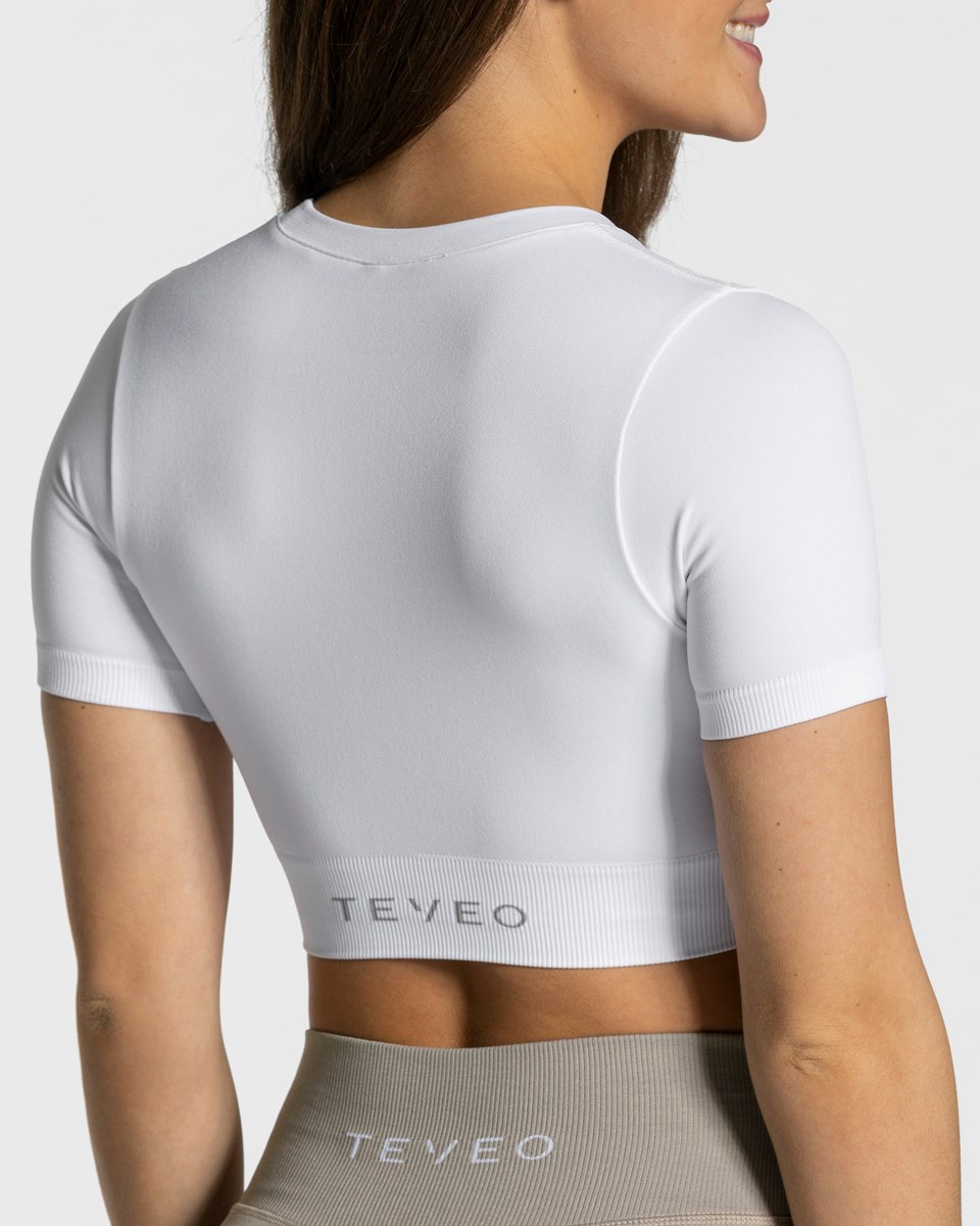 TEVEO Sensation Crop Top Blanche | 68271NMBA