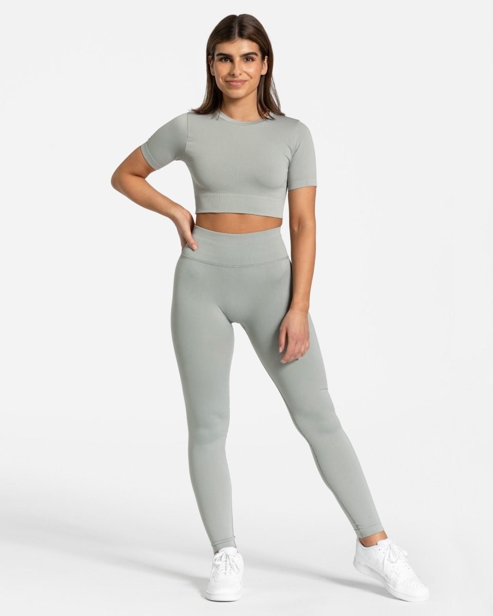 TEVEO Sensation Crop Top Gray | 84275PUIC