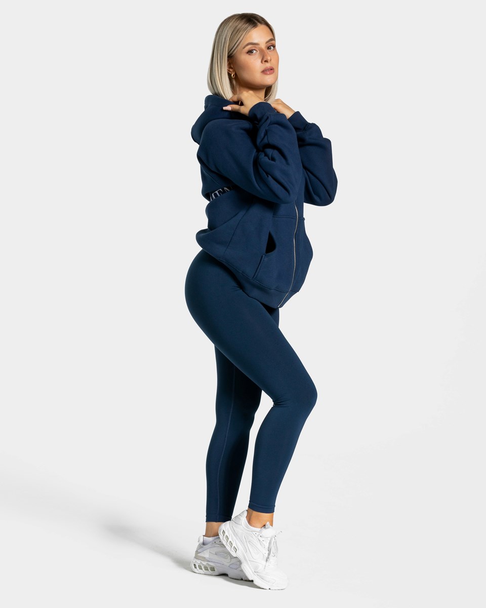 TEVEO Statement Oversized Jackets Bleu Foncé | 12360JQVS