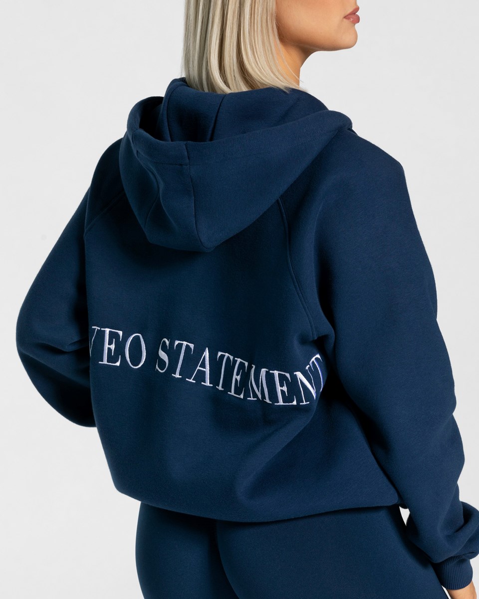 TEVEO Statement Oversized Jackets Bleu Foncé | 12360JQVS