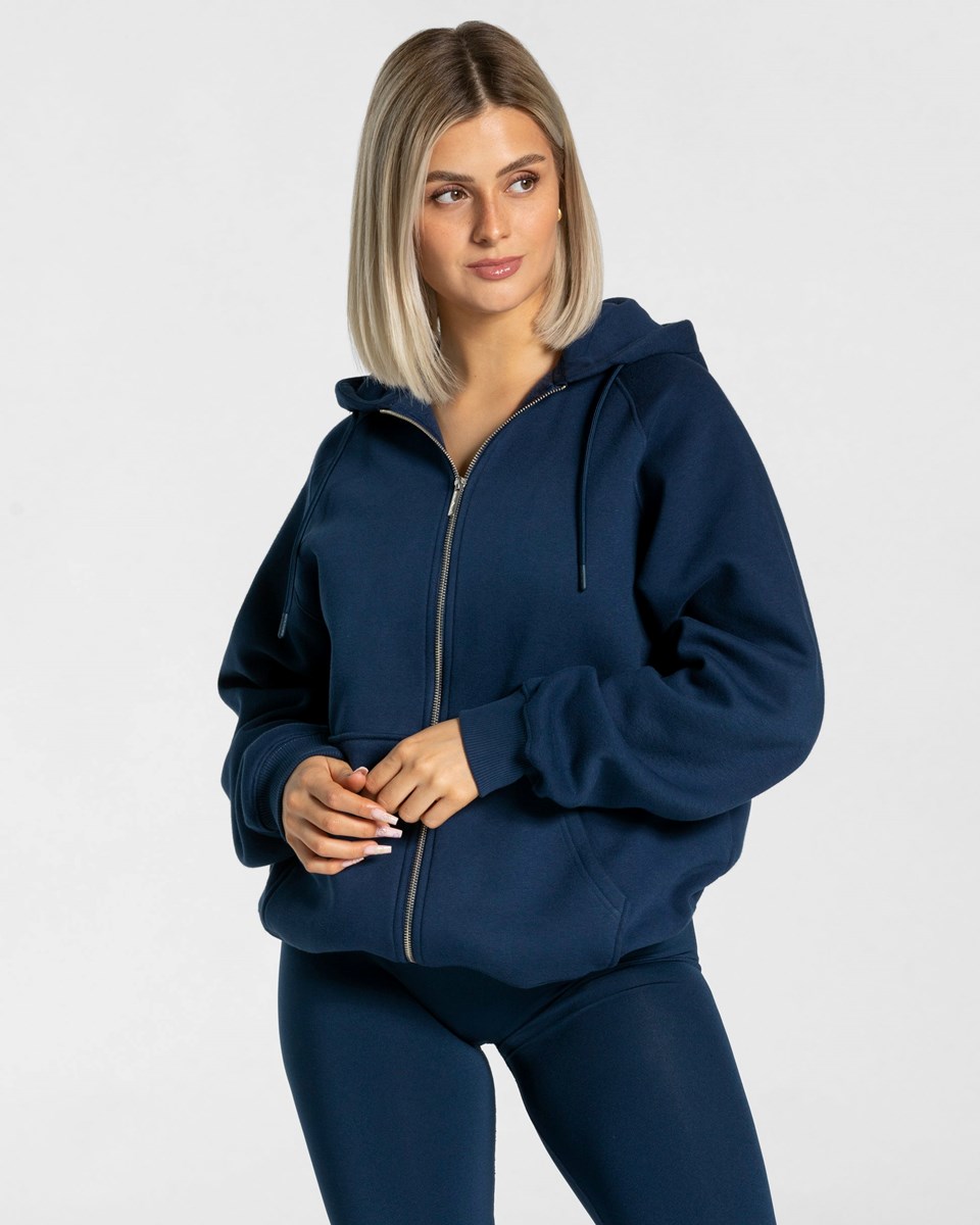 TEVEO Statement Oversized Jackets Bleu Foncé | 12360JQVS