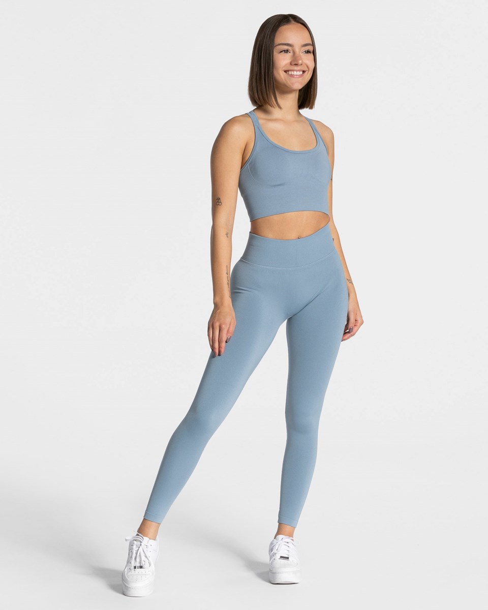 TEVEO Statement Scrunch Leggings Bleu | 67509SFOW