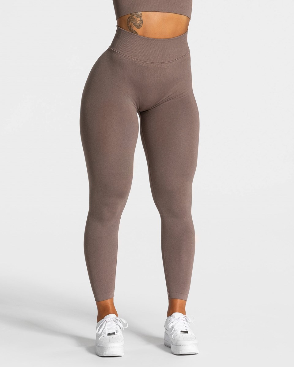 TEVEO Statement Scrunch Leggings Mokka | 46503WHEY