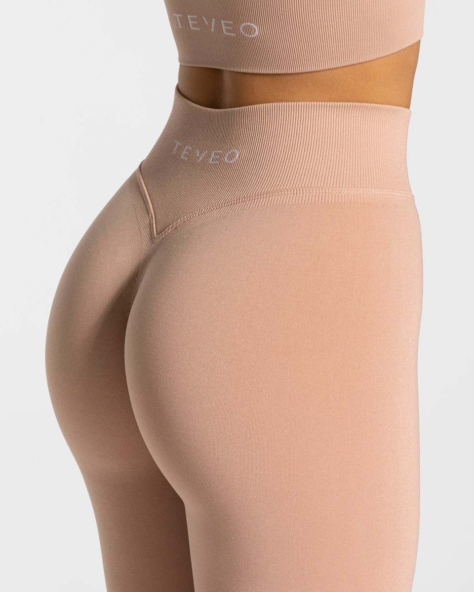 TEVEO Statement Scrunch Leggings Rose | 48250WGEL