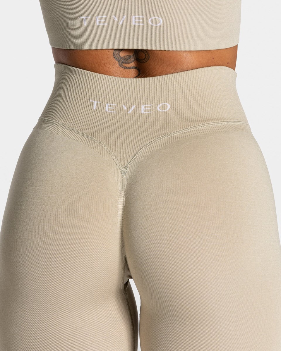 TEVEO Statement Scrunch Leggings Sable | 78419TFYW