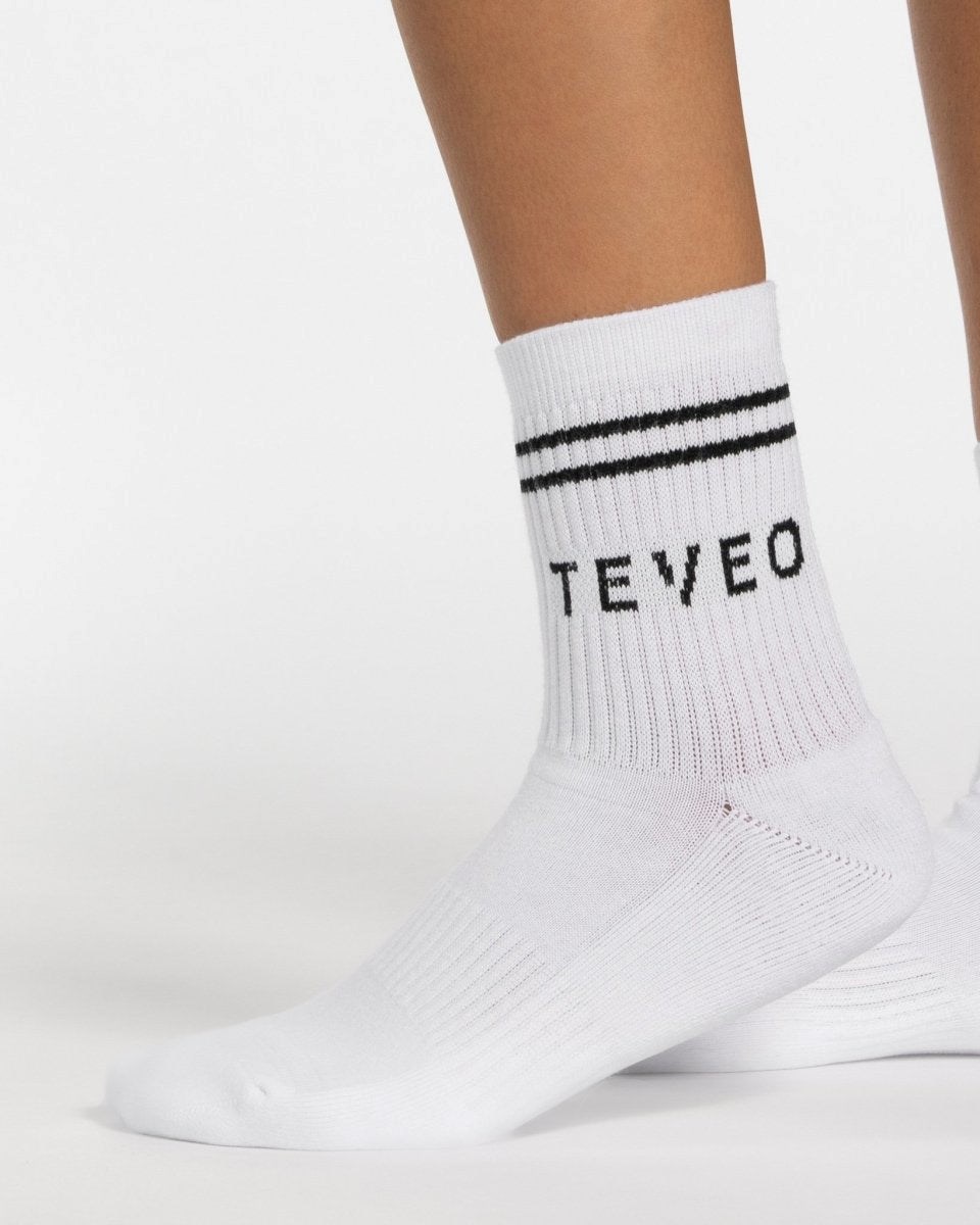 TEVEO TEVEO Crew Socken (2er) Blanche | 32475WJAD