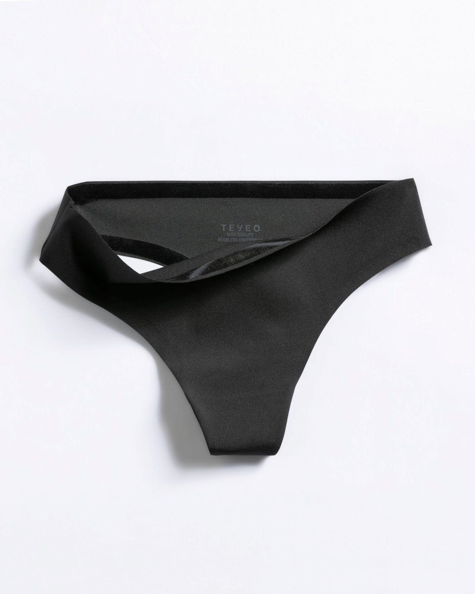 TEVEO TEVEO Seamless Tanga (5er) Noir | 25317BYOH