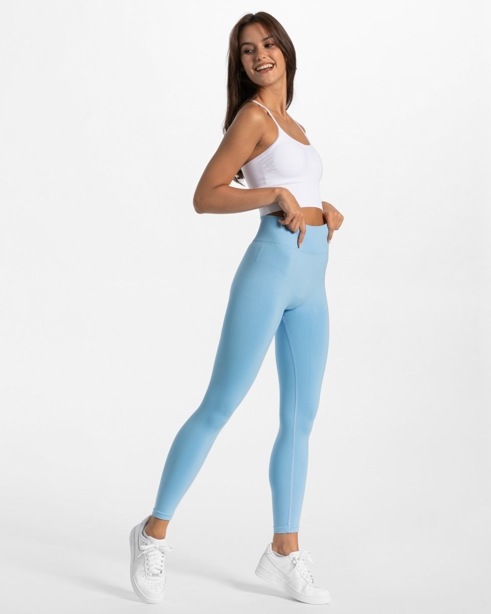 TEVEO Timeless Scrunch Leggings Bleu | 17604LKQH