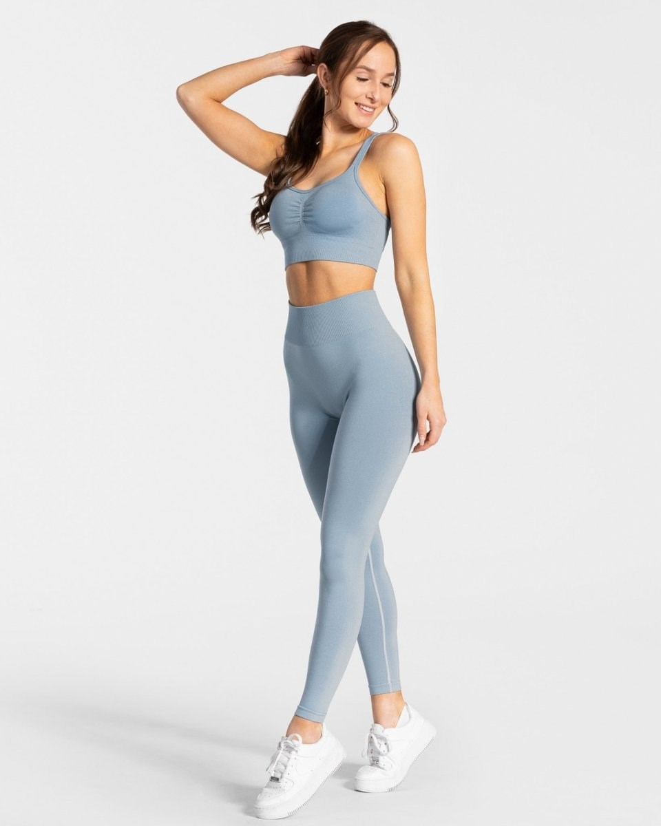 TEVEO Timeless Scrunch Leggings Bleu | 51840INGJ