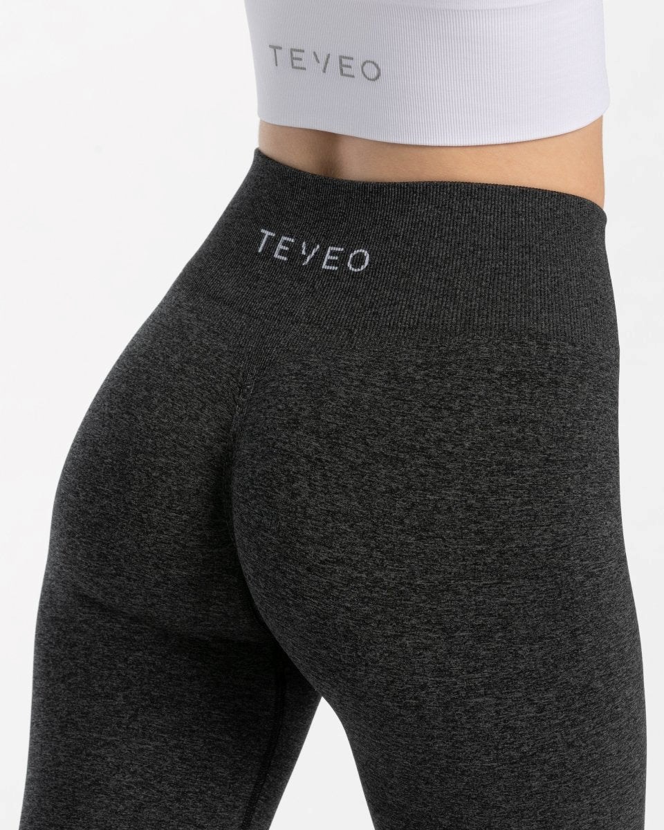 TEVEO Timeless Scrunch Leggings Grise Foncé | 85037LXDW