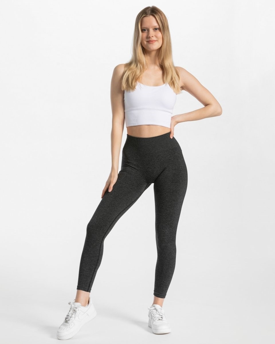 TEVEO Timeless Scrunch Leggings Grise Foncé | 85037LXDW