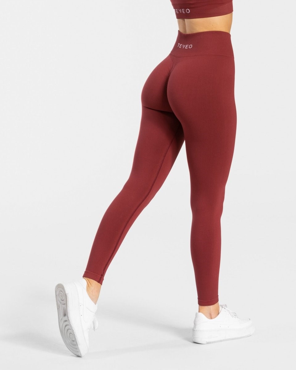 TEVEO Timeless Scrunch Leggings Rouge | 17568ODWH