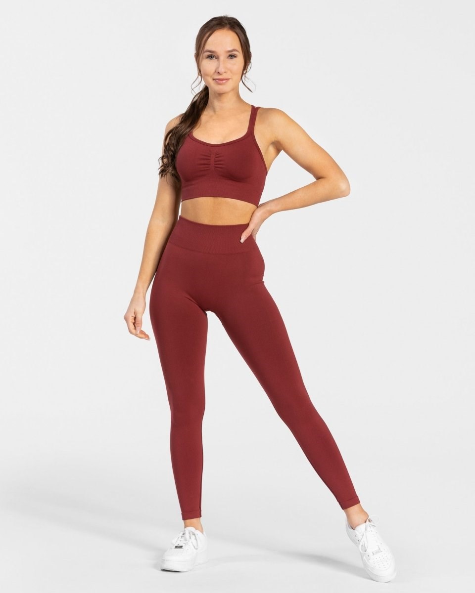 TEVEO Timeless Scrunch Leggings Rouge | 17568ODWH