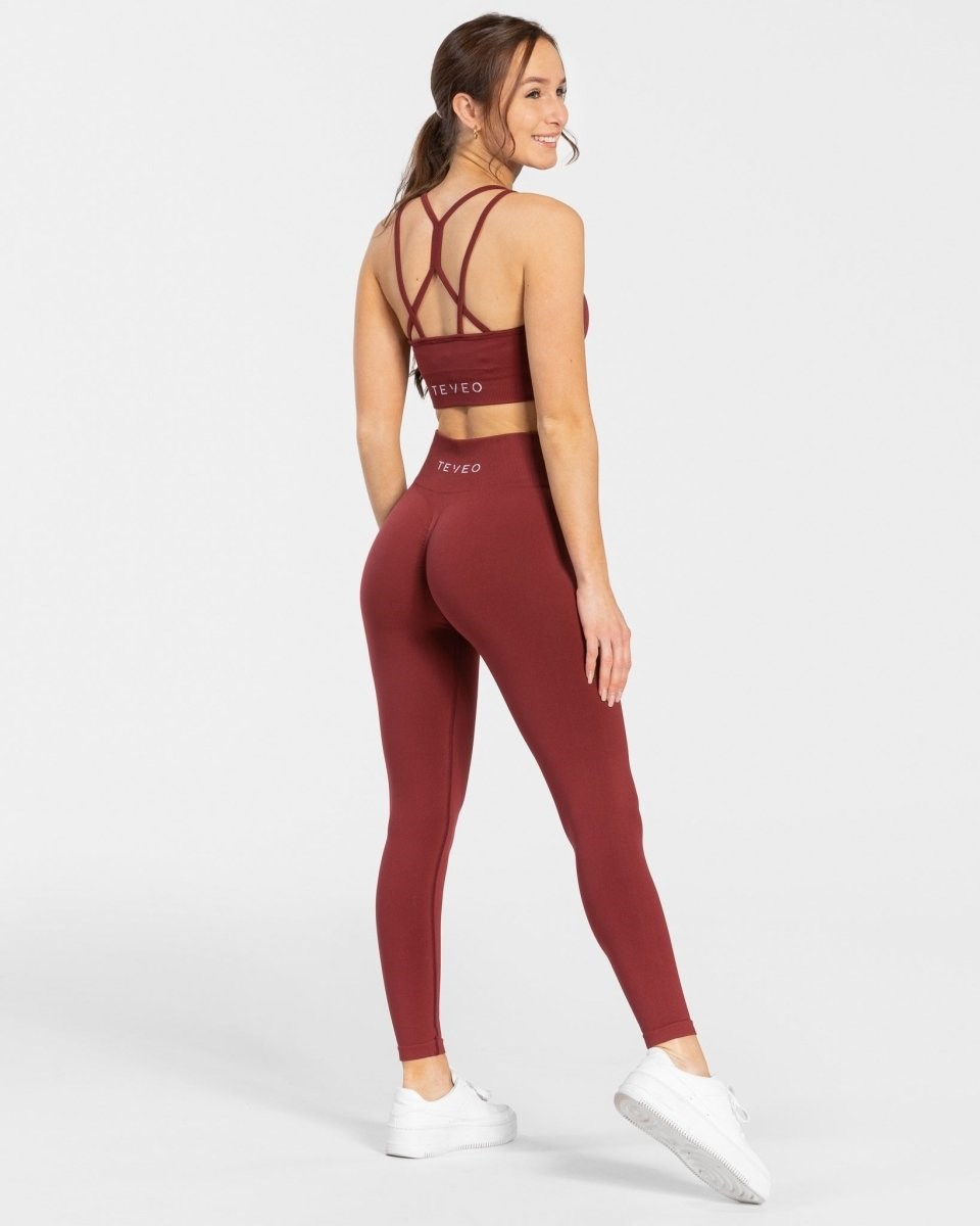 TEVEO Timeless Scrunch Leggings Rouge | 17568ODWH