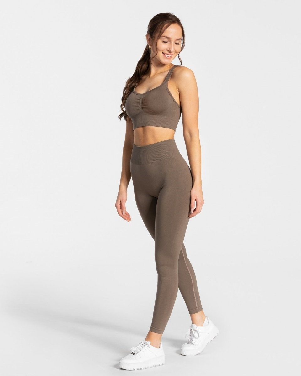 TEVEO Timeless Scrunch Leggings Taupe | 08231EOPW