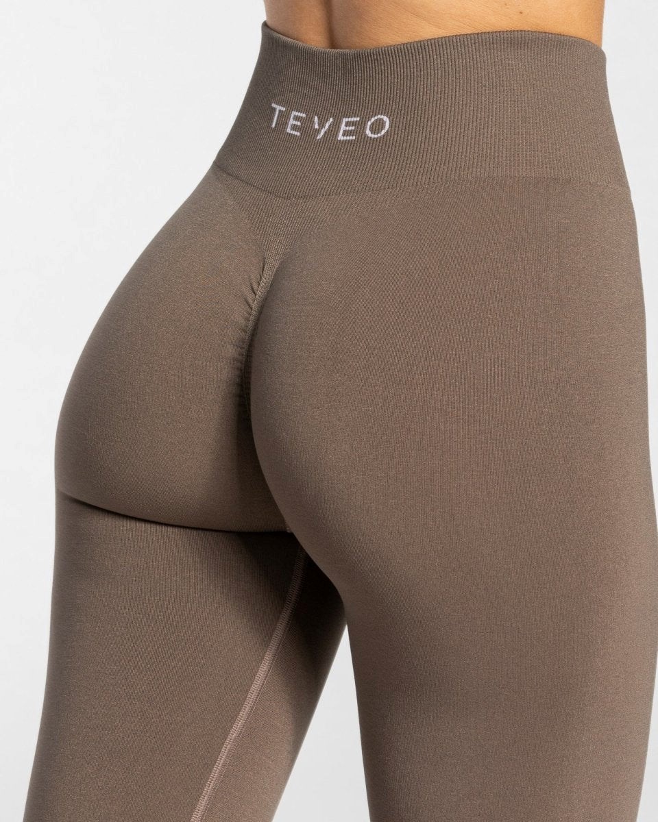 TEVEO Timeless Scrunch Leggings Taupe | 08231EOPW