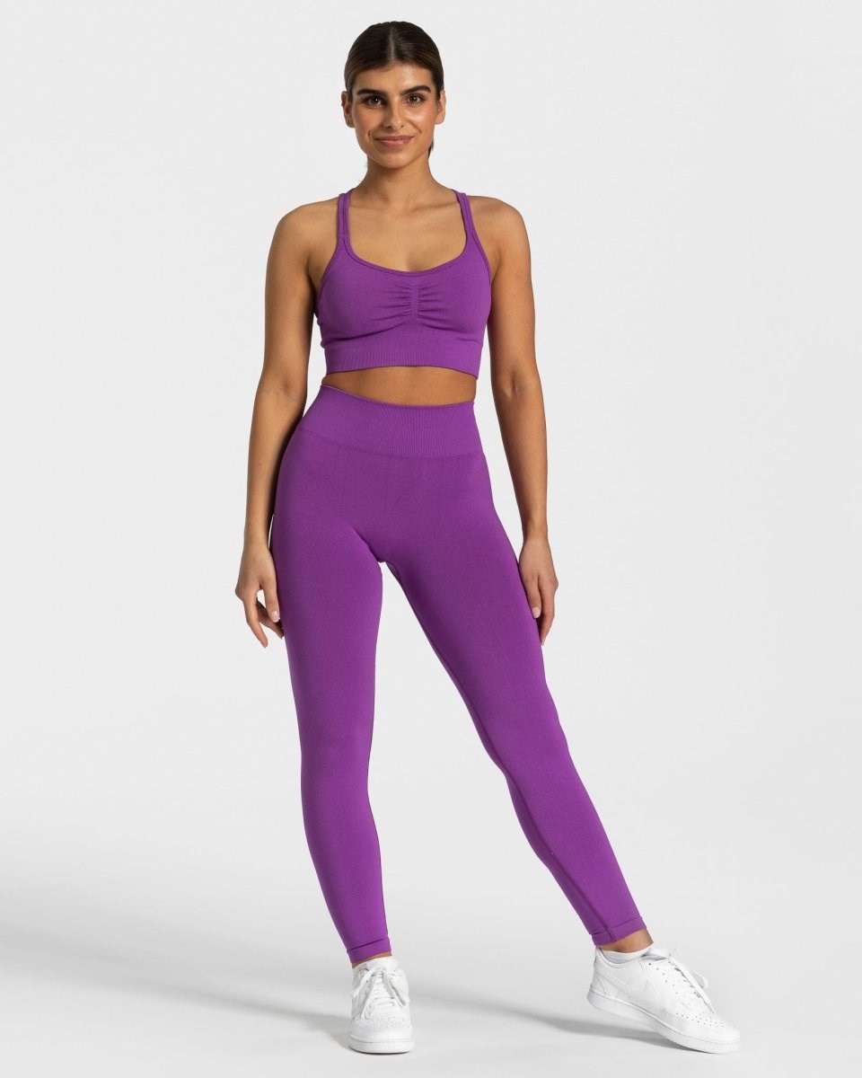 TEVEO Timeless Scrunch Leggings Violette | 19436WZSQ